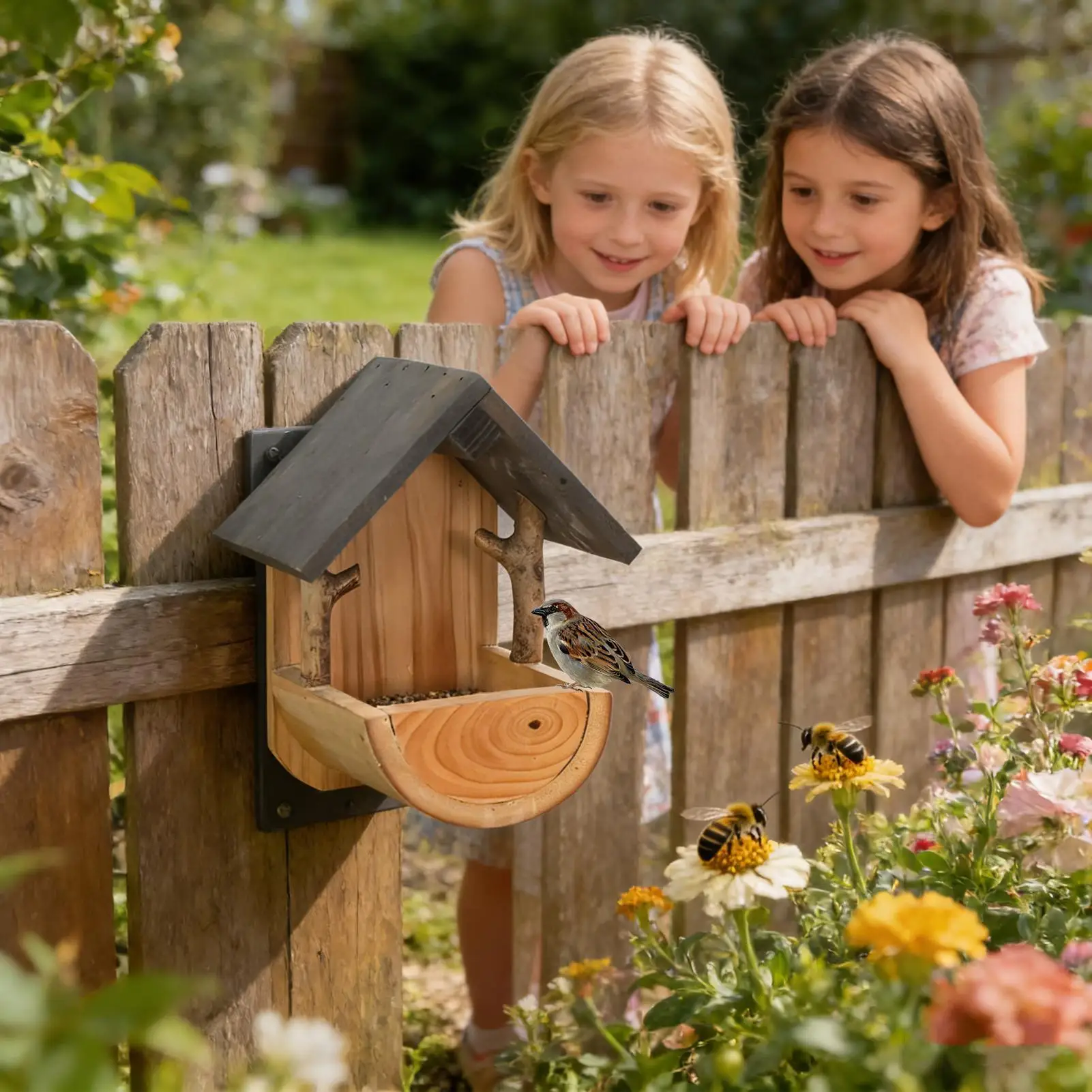 Wall Mount Wooden bird feeder  - огляд і ціна Watches Original