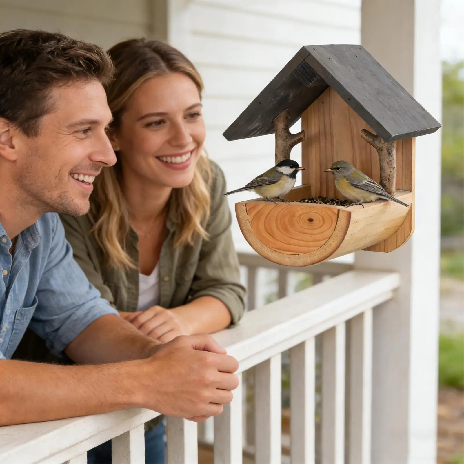 Wall Mount Wooden bird feeder  - огляд і ціна Watches Original