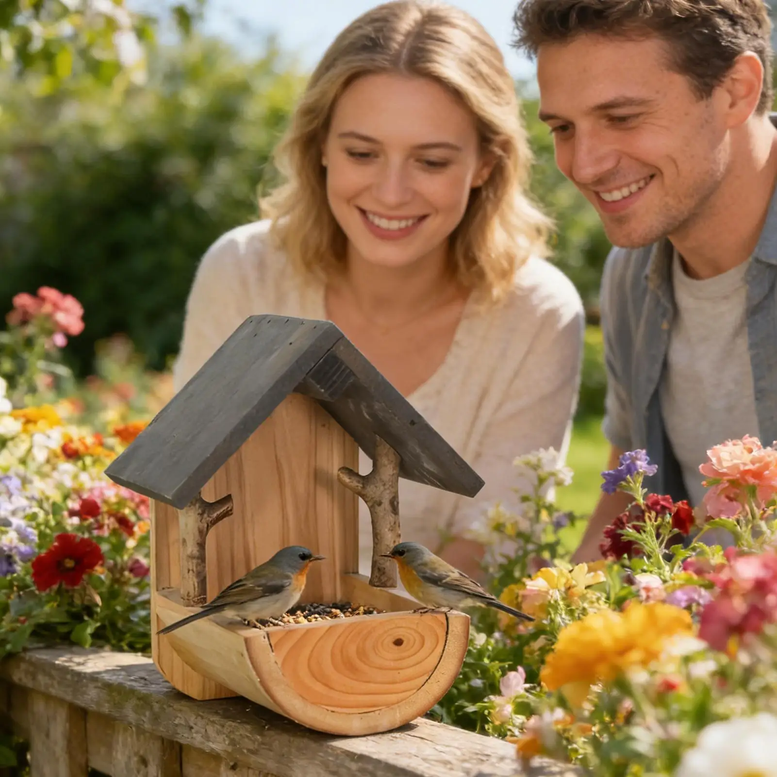 Wall Mount Wooden bird feeder  - огляд і ціна Watches Original