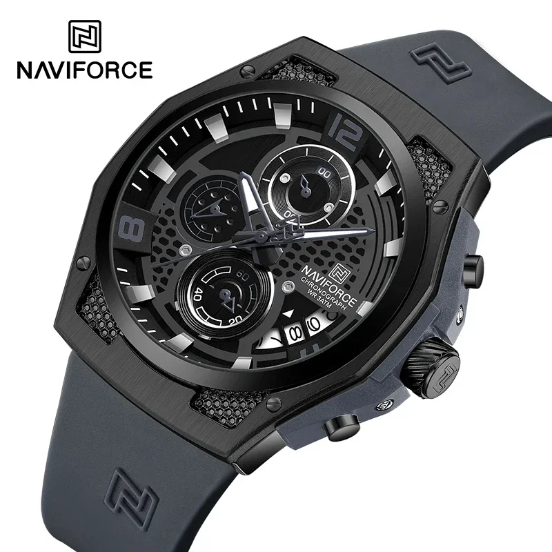 NAVIFORCE NF8051T  Luxury Desi - огляд і ціна Silicone Sport Band