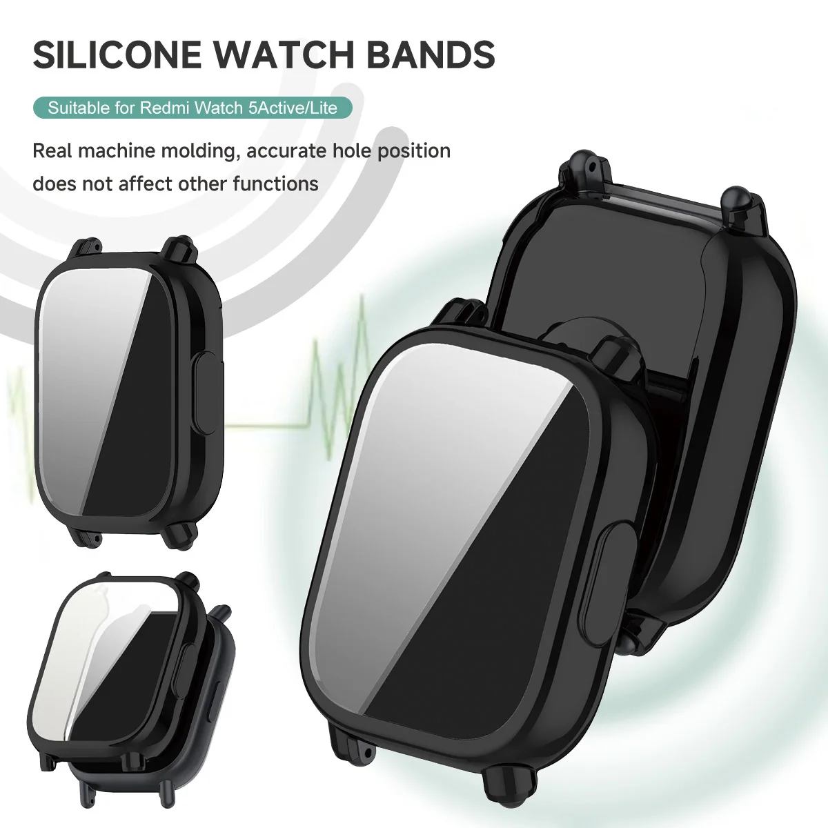 Case+Silicone Strap For Xiaomi - огляд і ціна Silicone Sport Band
