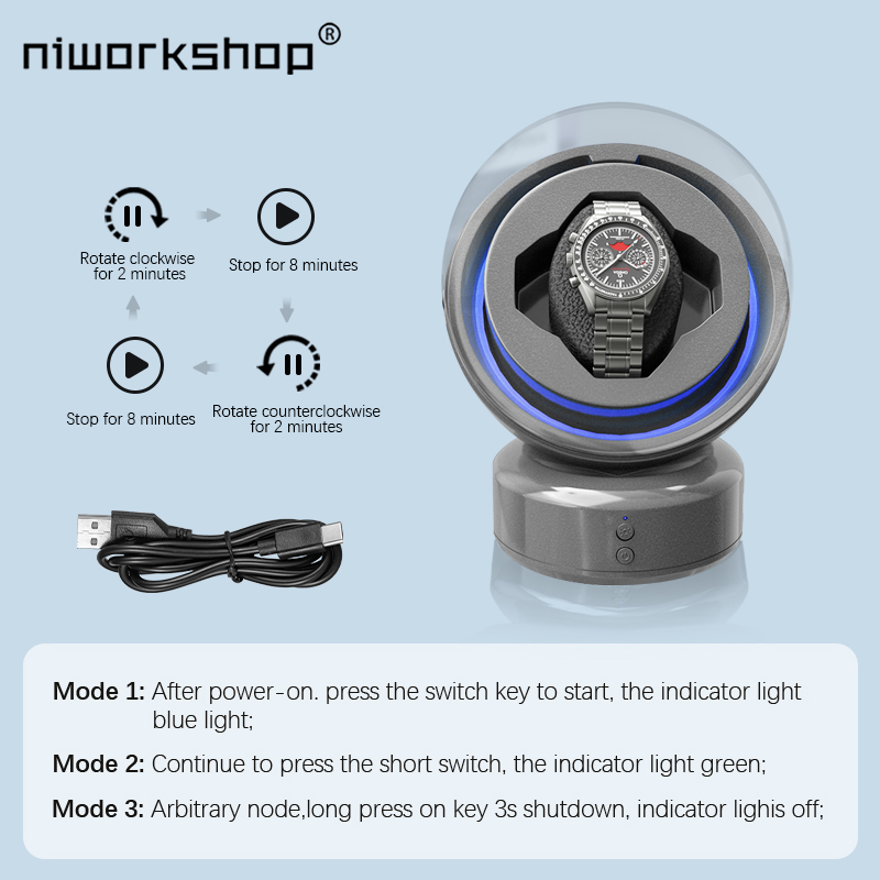Niworkshop Automatic Watch Win - огляд і ціна Watch Winder Single