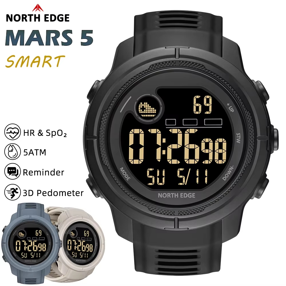 NORTH EDGE NEW MARS 5 Men's Di - огляд і ціна Smartwatch Sports Watches For Women