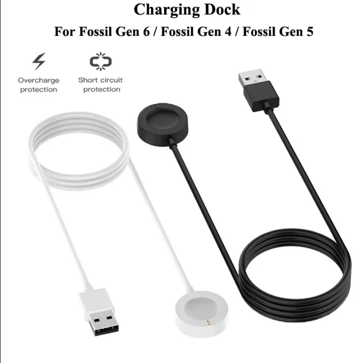 USB Magnetic Fast Charger Dock - огляд і ціна Fossil Watches Smartwatch Gen 6