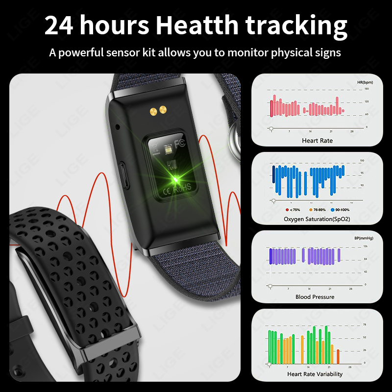 LIGE Smart Watch Heart Rate Bl - огляд і ціна Smartwatch Sports Watches For Women