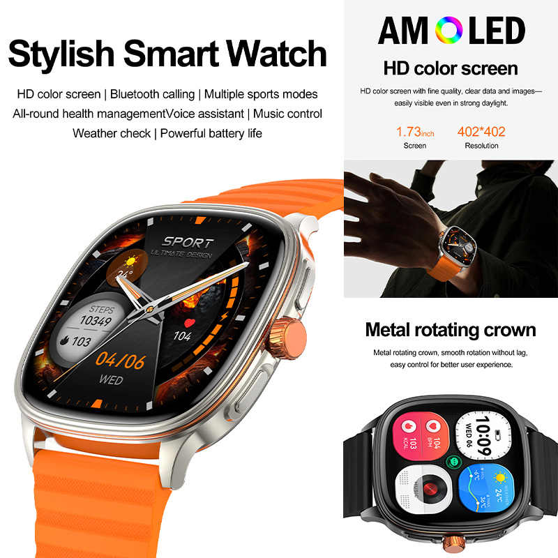 YAOCX HK73 AMOLED Smartwatch M - огляд і ціна Smartwatch Sports Watches For Women