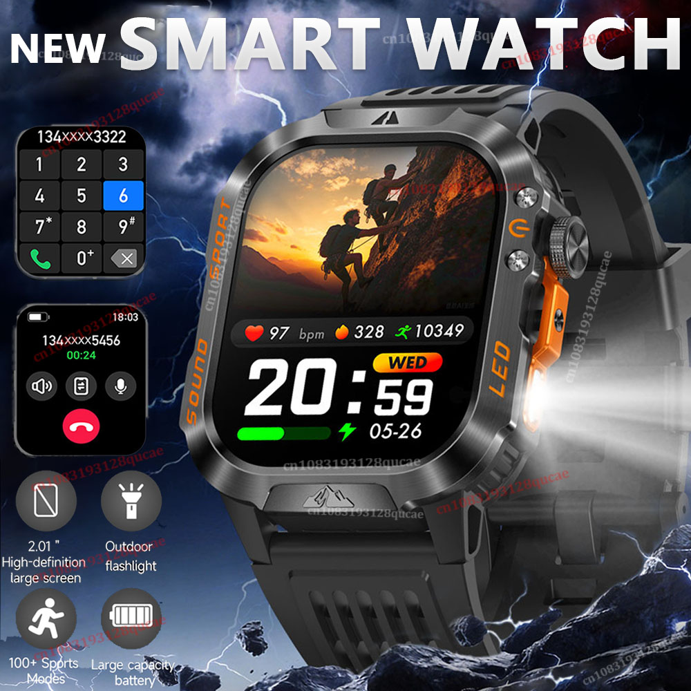2026 Rugged Military GPS Smart - огляд і ціна Smartwatch Rugged Watches For Men