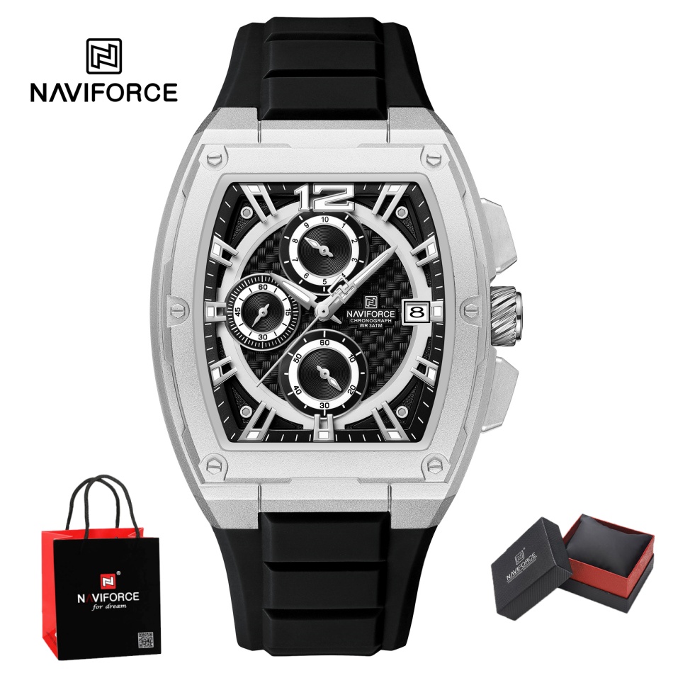 NAVIFORCE Men's Waterproof Lux - огляд і ціна Silicone Sport Band
