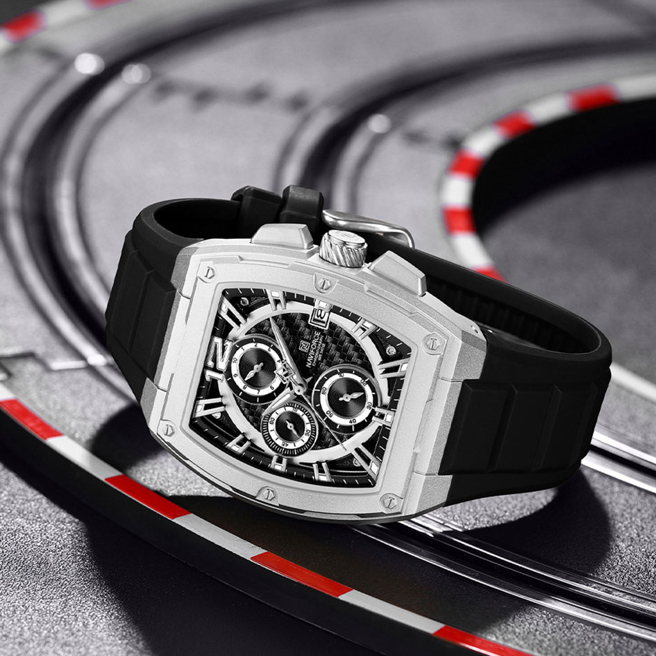 NAVIFORCE Men's Waterproof Lux - огляд і ціна Silicone Sport Band