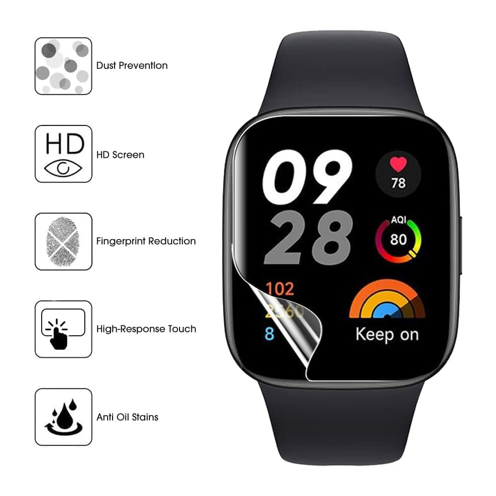 3/6pcs Hydrogel Protective Fil - огляд і ціна Watch Redmi