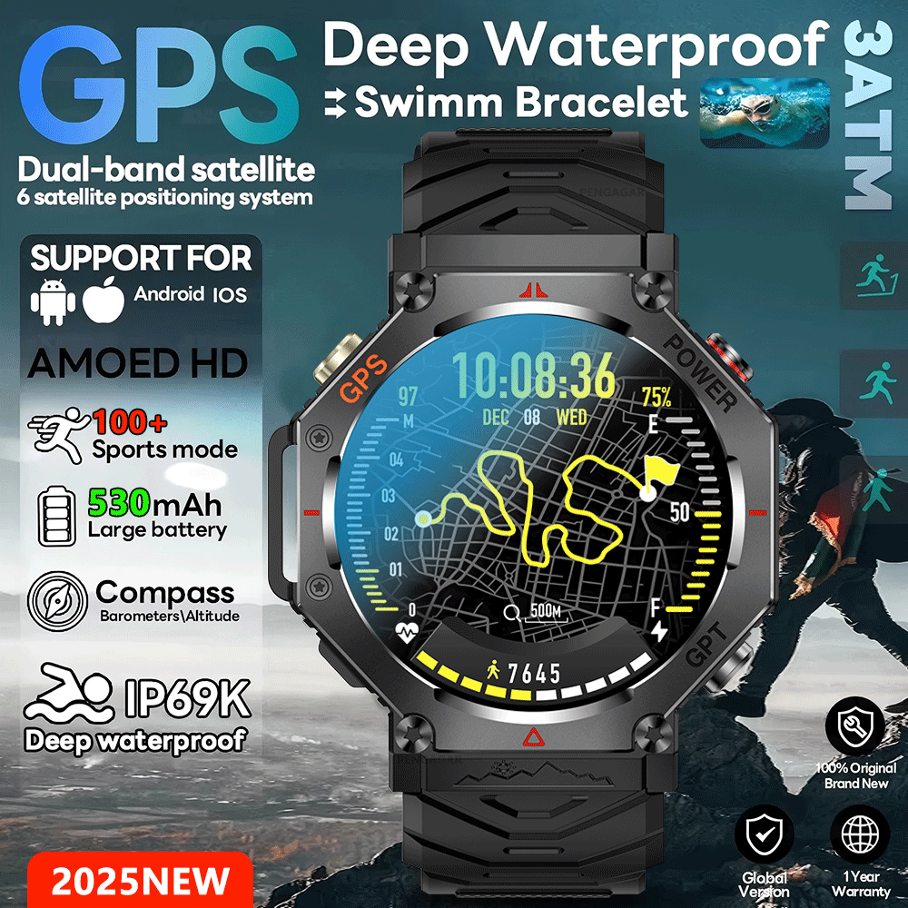 2026 New T-Rex 3 Ultra 10ATM W - огляд і ціна Smartwatch Rugged Watches For Men