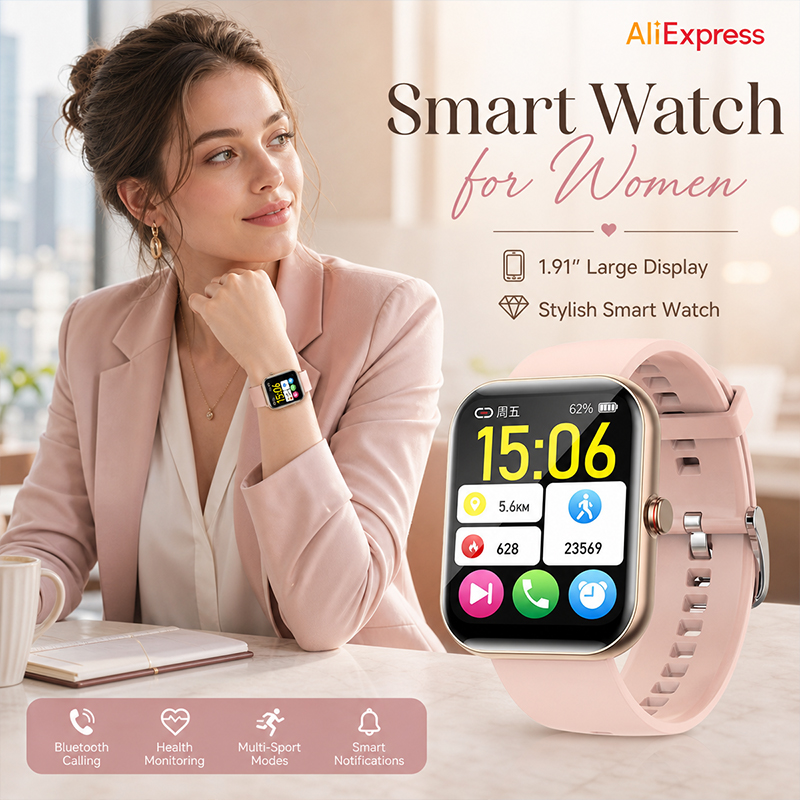 Women Smart Watch BT Call Hear - огляд і ціна Smartwatch Sports Watches For Women