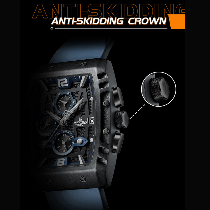 NAVIFORCE Men's Luxury Watch W - огляд і ціна Silicone Sport Band