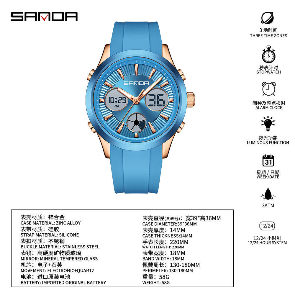 SANDA electronic watch luminou - огляд і ціна Smartwatch Watches Girls