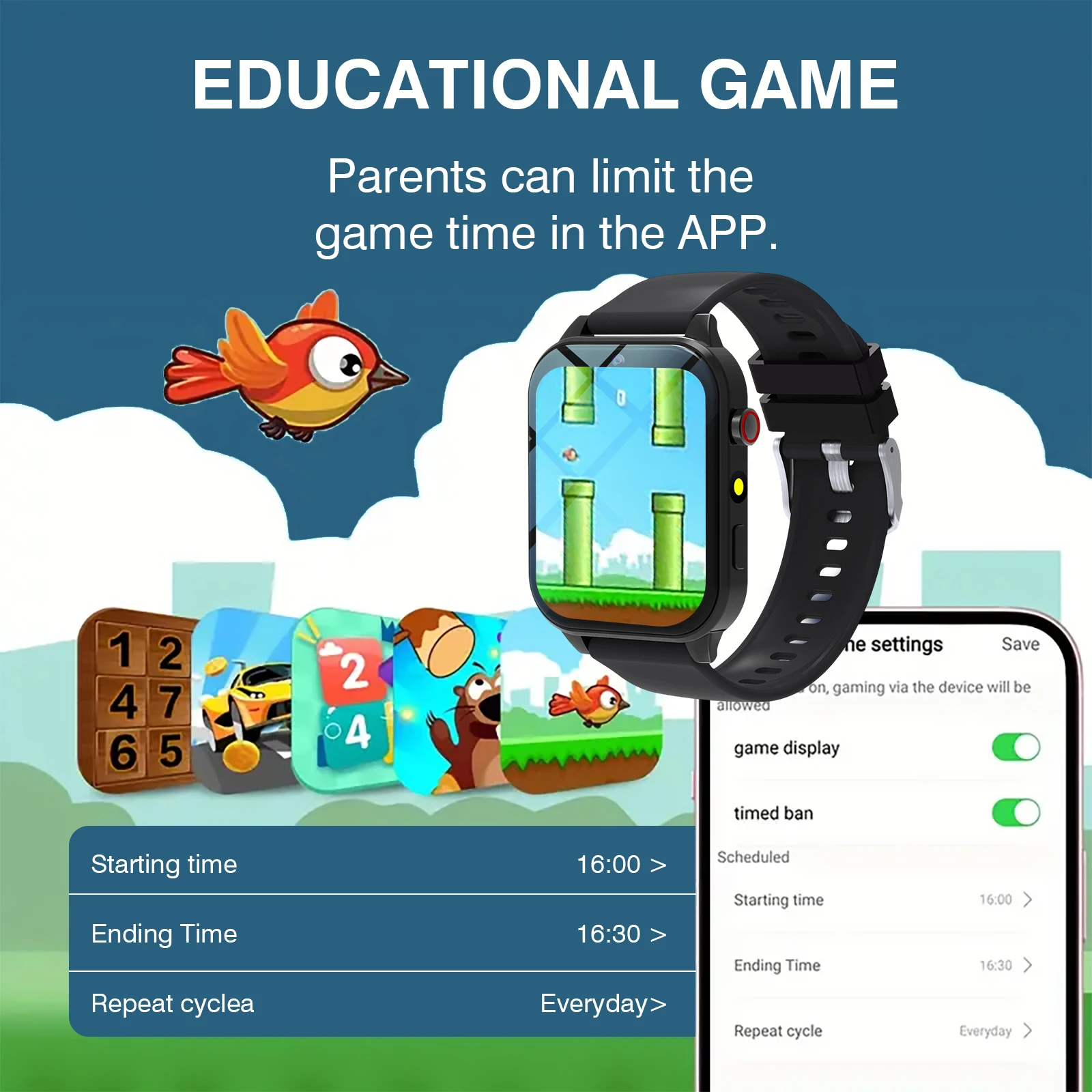 Kids′s Smart Watch 18 Games Ca - огляд і ціна Smartwatch Watches For Kid Boy