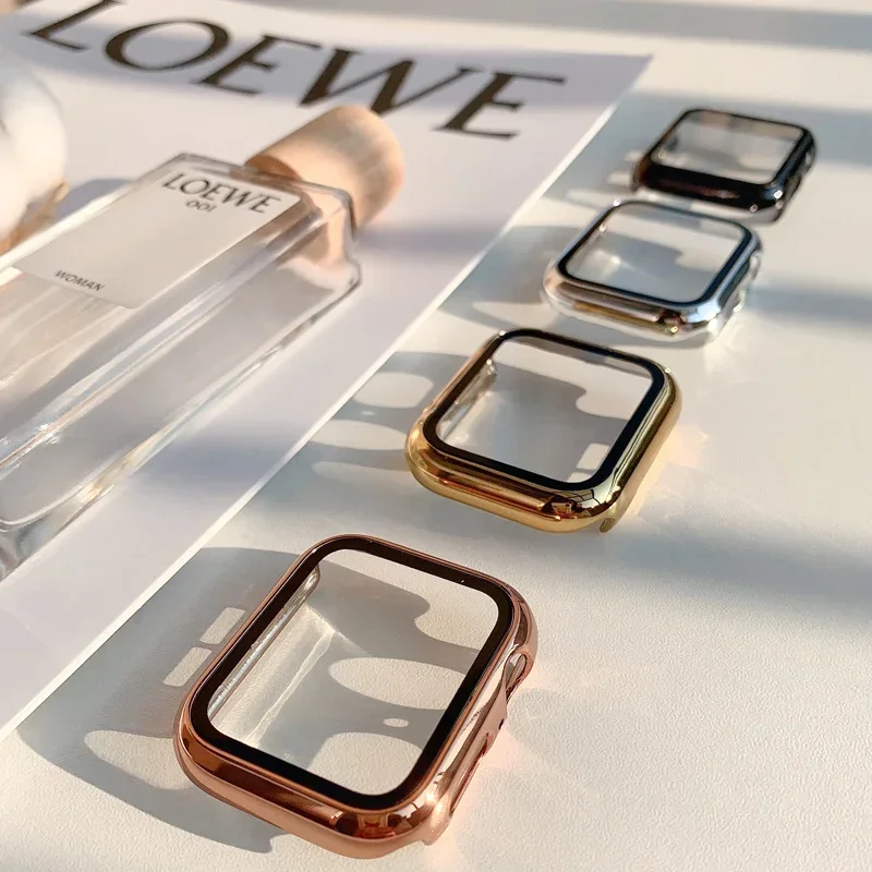 Glass+case For Apple Watch ban - огляд і ціна Smartwatch Watches Girls