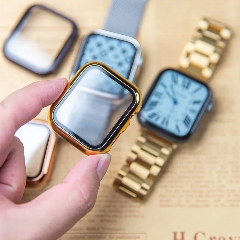 Glass+case For Apple Watch ban - огляд і ціна Smartwatch Watches Girls