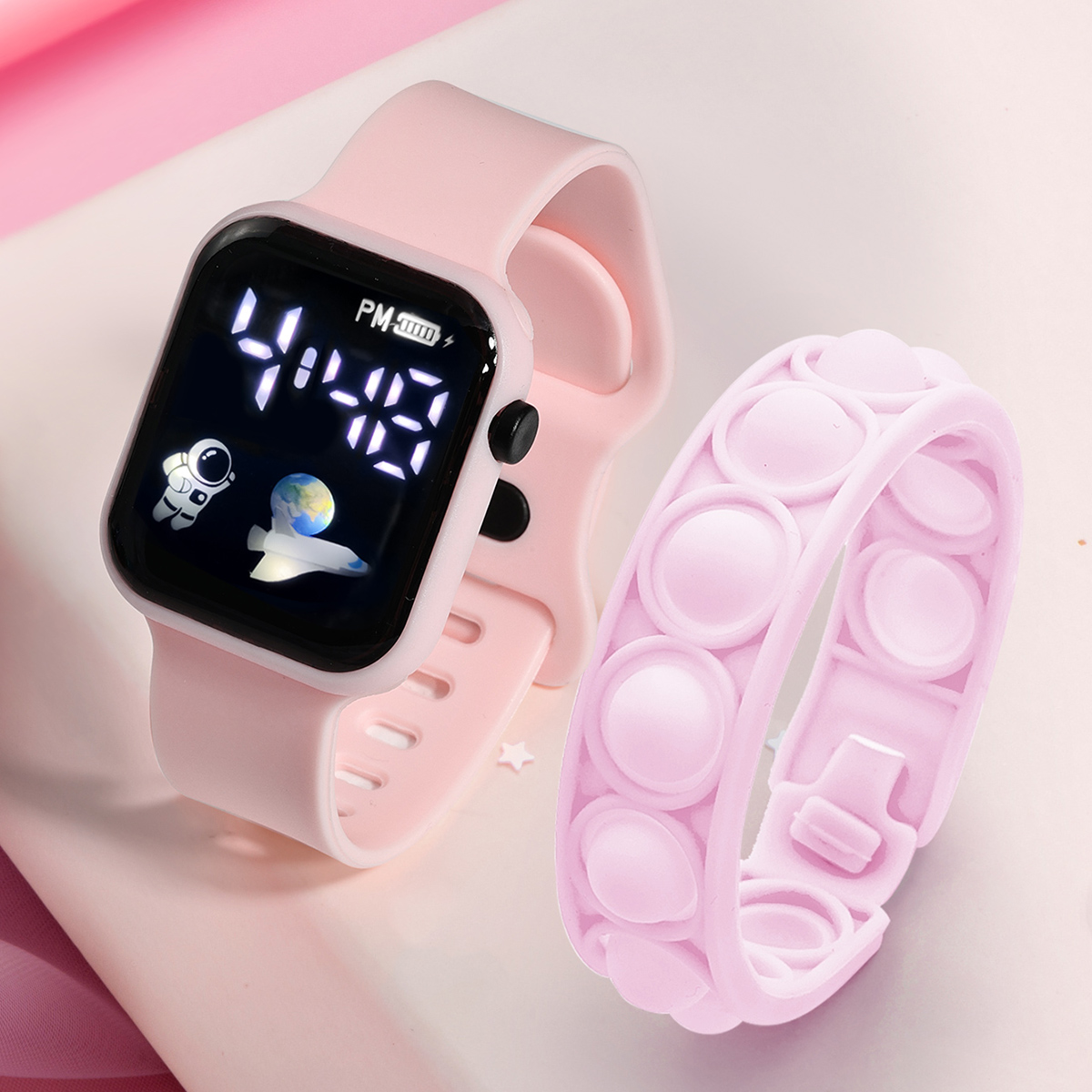 2PCS Children's Smart Watch Br - огляд і ціна Smartwatch Watches Girls